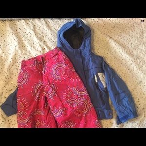 Columbia size 4/5 XXS ski snowboard jacket and pants set